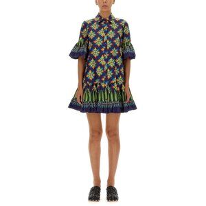 LA DoubleJ Tuckernuck Choux Dress in Ashbury Sz MEDIUM Floral